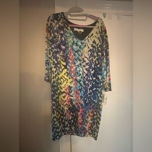 Trina Turk Colorful Geometric Dress